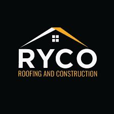 RYCO Roofing and Construction logo with a stylized house roof and window.