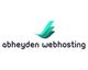 Logo von "abheyden webhosting" mit einem stilisierten, grünen Flügel-Symbol.