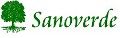 Grüner Baum neben dem Schriftzug "Sanoverde" in grüner Schrift auf weißem Hintergrund.