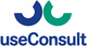 Logo mit stilisierten Buchstaben "u" und "C", darunter der Text "useConsult" in Blau.