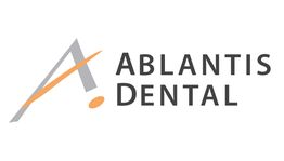 Logo of Ablantis Dental with stylized letter 'A' in gray and orange.