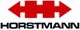 Rotes Pfeillogo mit schwarzem Text "HORSTMANN" darunter.