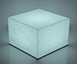 LED Lounge Tisch - \"Kubus Multicolor Relief\"