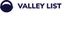 Logo with the text "VALLEY LIST" and a circular design on the left.