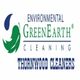 Logo with text: Environmental GreenEarth Cleaning, Thornwood Cleaners, with leaf and droplet design.
