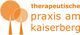 Logo mit orangefarbenen Bäumen und Text: "therapeutische praxis am kaiserberg".