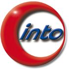 Roter Kreis mit dem blauen Schriftzug „into“ in der Mitte.