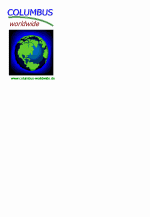 Logo mit einer Weltkugel und dem Text "COLUMBUS" und "www.columbus-verlag.de".