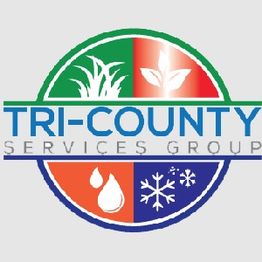 Tri-County Services Group logo with plants, leaf, water drop, and snowflake symbols.
