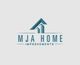Logo for "MJA Home Improvements" with a stylized blue house icon above the text.