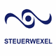 Logo mit abstraktem Symbol und dem Text "STEURWEXEL" in blauer Schrift.
