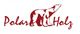 Logo mit rotem Eisbär und Schriftzug "Polar Holz" auf weißem Hintergrund.