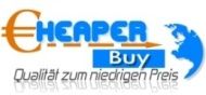 Logo mit Text "Cheaper Buy: Qualität zum niedrigen Preis", Globus als Grafik.