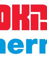 Logo mit rotem "SOKRA" und blauem "therm" Schriftzug.