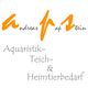 Logo mit Schrift: "Andreas Pfaffenstein Aquaristik-, Teich- & Heimtierbedarf".
