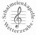 Logo der Schalmeienkapelle Wetterzeube mit Notenschlüssel im Kreis.