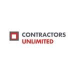 Logo of Contractors Unlimited with a red square icon on a white background.