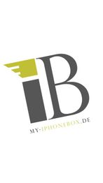 Logo mit stilisiertem "iB" und Text "my-iphonebox.de" auf weißem Hintergrund.