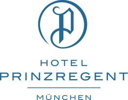 Logo des Hotel Prinzregent München mit blauem 'P' und Schriftzug darunter.