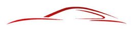 Minimalistische Skizze eines Autos in Rot auf weißem Hintergrund.