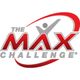 Logo of The Max Challenge with red and gray text and a stylized figure inside a swoosh.