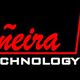 Textlogo: „Castiñeira Car Technology“ in Rot, „Mechatronik-Service“ in Gelb, auf schwarzem Hintergrund.