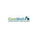 Logo with text: "ComWell - Where Community Meets Wellness" and blue-green square icons.