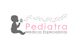 Silueta de niño soplando flores con texto: "Pediatra Médicos Especialistas".
