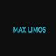 Text "MAX LIMOS" in blue on a black background.