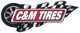 Logo with "C&M Tires" over a tire and black-and-white checkered flag design.