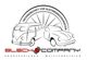 Logo der Blech Company, Oldtimer-Werkstatt mit Silhouetten eines Busses und Sportwagens.