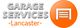 Logo for "Garage Services Lancaster" with a garage door icon on an orange circle.