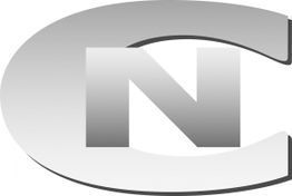 Silbernes Logo mit den Buchstaben "C" und "N" ineinander verschlungen.