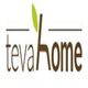 "Tevahome logo with a stylized green leaf on the letter 'h'."