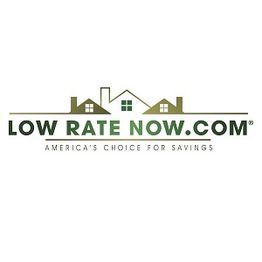 LowRateNow.com logo with house icons and slogan "America's Choice for Savings."