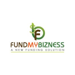 Logo of "Fund My Bizness" with a green dollar sign and orange, green text.
