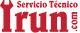 "Logotipo rojo de Servicio Técnico Irun con imagen de llave inglesa."