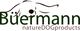 Logo mit Hundezeichnung und Text: "Büermann natureDOGproducts".