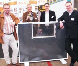 Jean Pütz auf dem Messestand