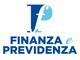 Logo con lettera "f" stilizzata e testo "Finanza e Previdenza". Sfondo bianco.