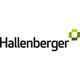 Logo mit Schriftzug "Hallenberger" und grünem quadratischen Design rechts oben.