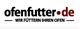 Logo mit Text: "ofenfutter.de - Wir füttern Ihren Ofen".