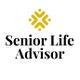 Logo with yellow geometric design above "Senior Life Advisor" text on a white background.