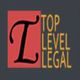 Stylized "I" logo with "Top Level Legal" text on a red square, black background.