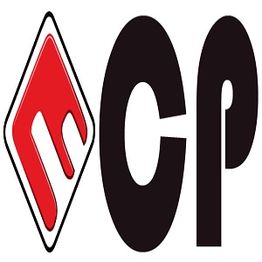 Red and black CP logo with stylized diamond shape.