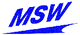 Blaues Logo mit den Buchstaben "MSW" und einer geschwungenen Linie darunter.