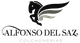 Logo de un caballo alado con el texto "Alfonso del Saz Colchonerías" debajo.