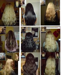 Personen mit verschiedenen Haarfarben und -längen von hinten fotografiert in einem Raum.