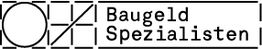 Logo mit geometrischen Formen und dem Text "Baugeld Spezialisten".