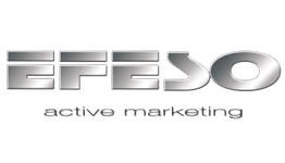 Logo di "EFESO active marketing" su sfondo bianco.